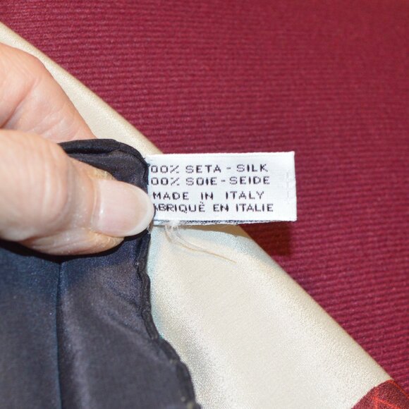 Chanel Silk Scarf 34.5" Square Chain Flap Handbags - Picture 4 of 9